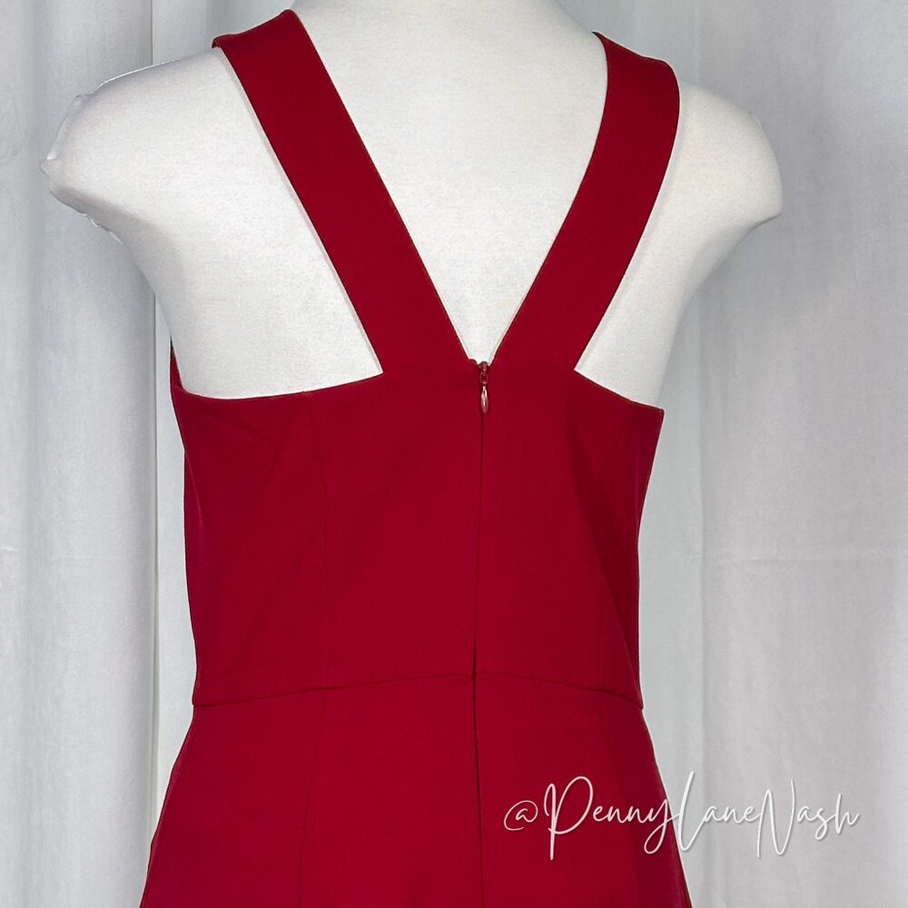 NWT French Connection Sleeveless A-Line Mini Dress Red Size 4 - Picture 9 of 11